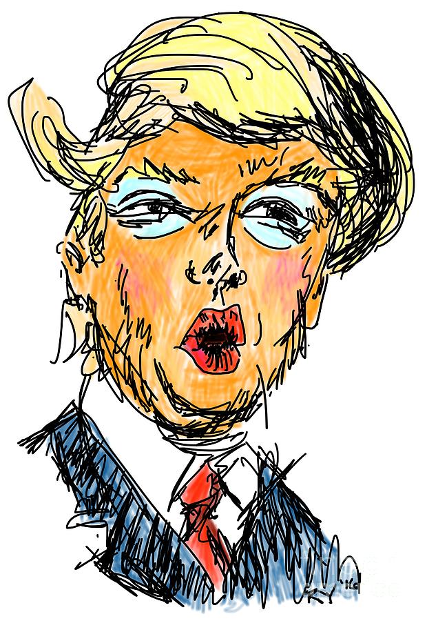 Donald Trump Digital Art - Trump by Robert Yaeger