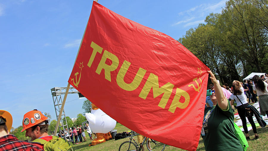 Trump Russian Flag Photograph by Cora Wandel