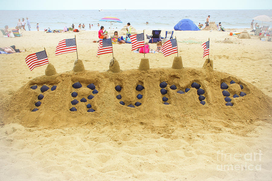 Trump - Sandcastle Photograph by Colleen Kammerer