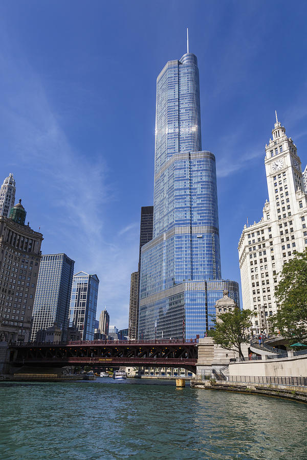 Chicago Photograph - Trump Tower Chicago by Adam Romanowicz