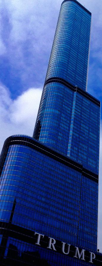Trump Tower Chicago Blues Photograph by Jacqueline Manos