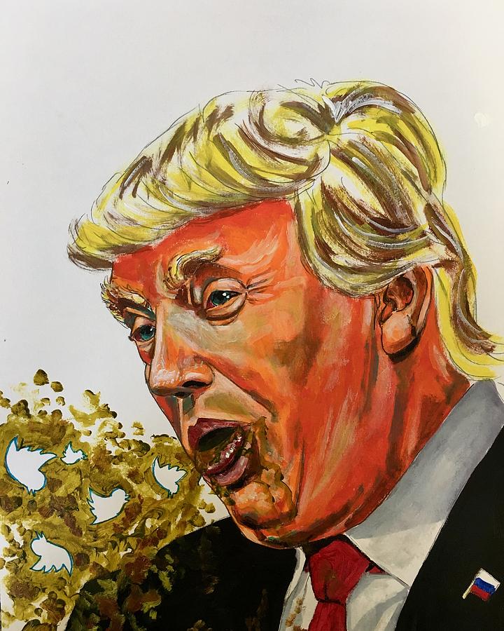 Trumpchuck Painting by Joel Tesch