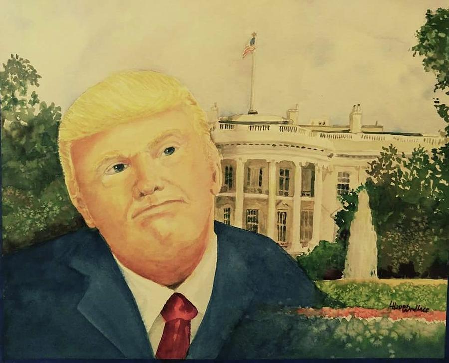 Trumped Painting by Leslie Hoops-Wallace