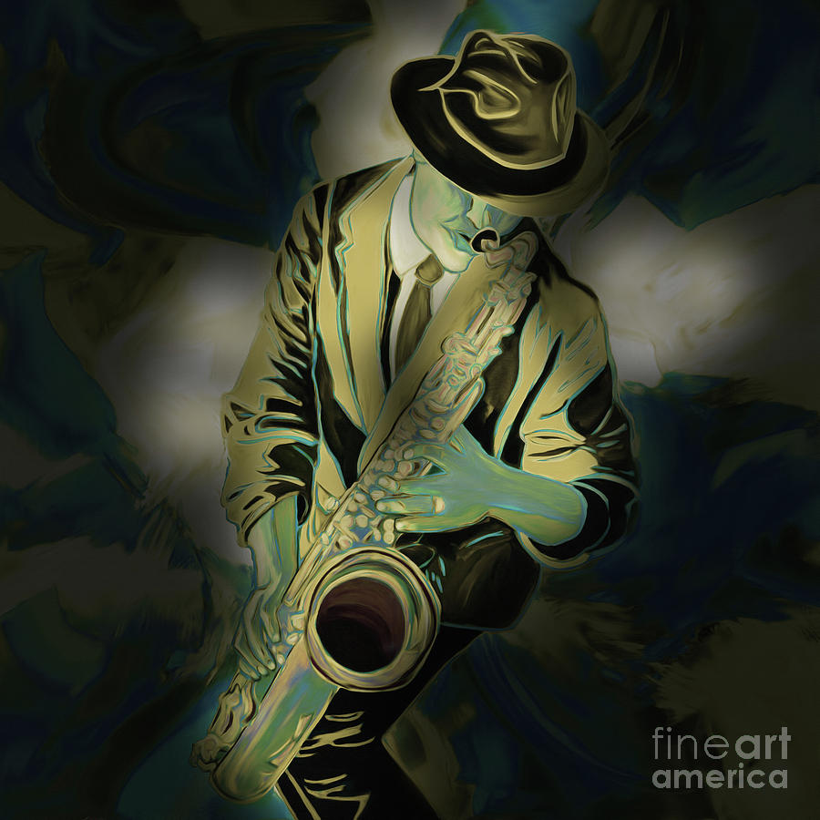 Trumpet Player 34 Painting by Gull G