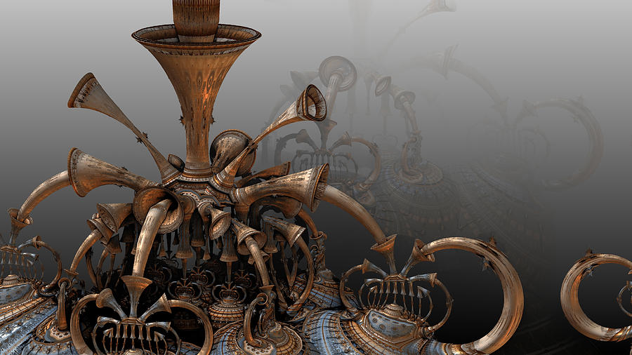 Trumpets Of Doom Digital Art by Hal Tenny