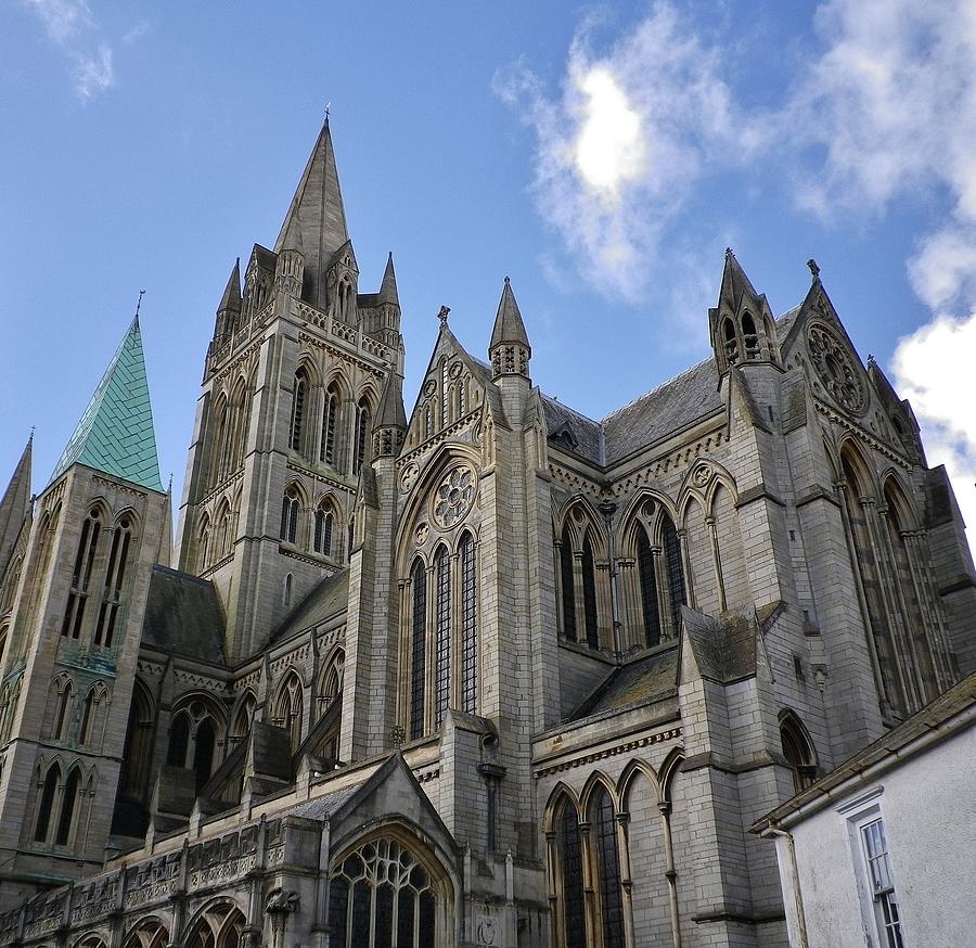 Truro Cathedral In Cornwall Viewed From St Marys Photograph by Richard Brookes