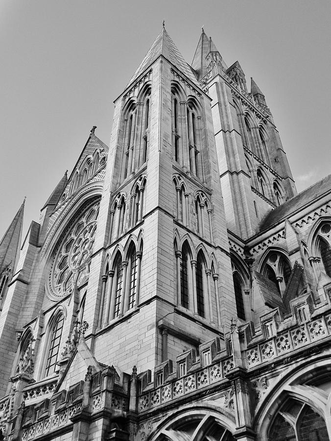 Truro Cathedral Monochrome Photograph by Richard Brookes