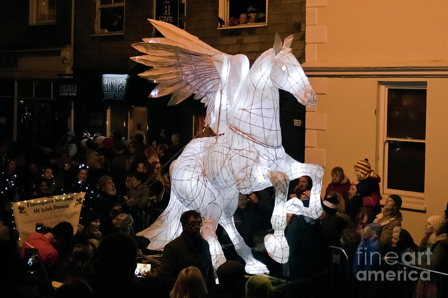 Truro Lantern Parade Pegasus Photograph by Terri Waters