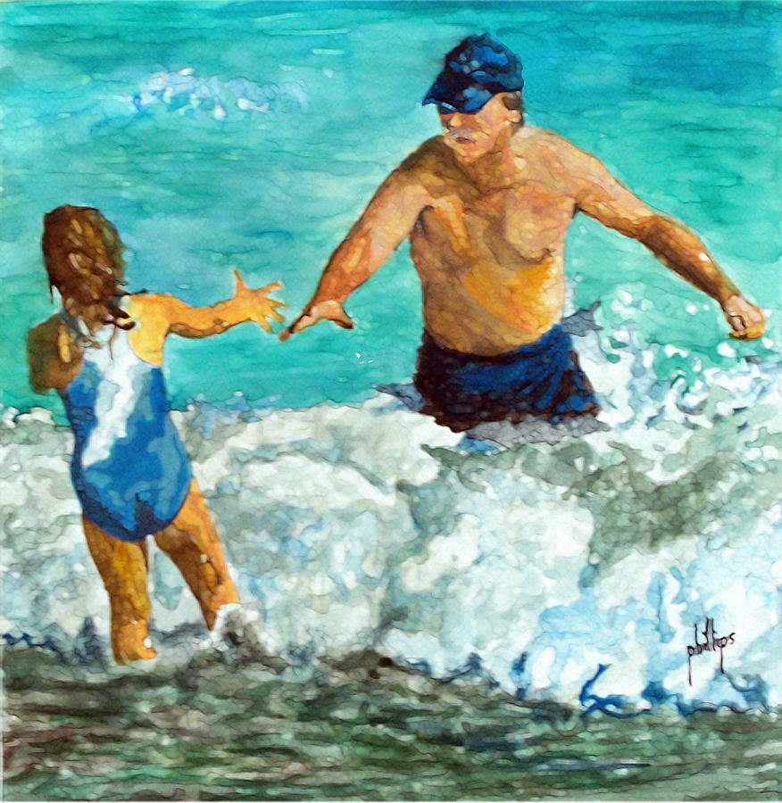 Beach Painting - Trust by Jim Phillips