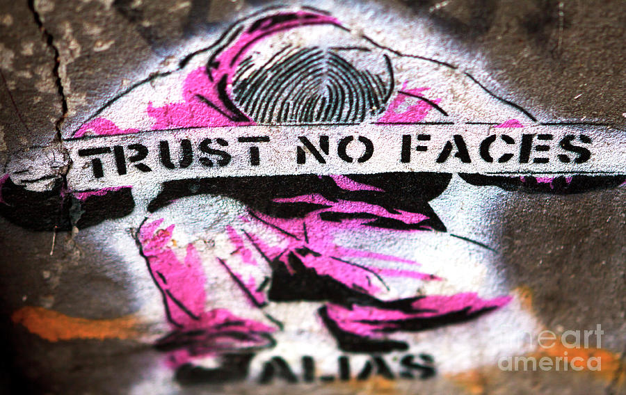 Trust No Faces Berlin Photograph by John Rizzuto