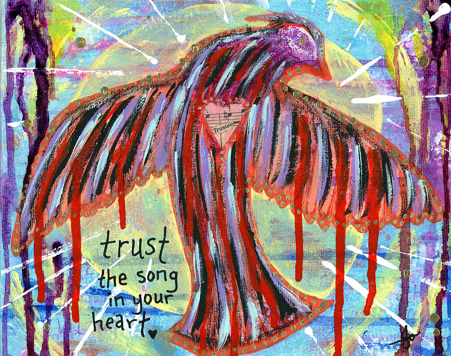 Bird Photograph - Trust Your Heart Song by Julia Ostara From Thrive True dot com