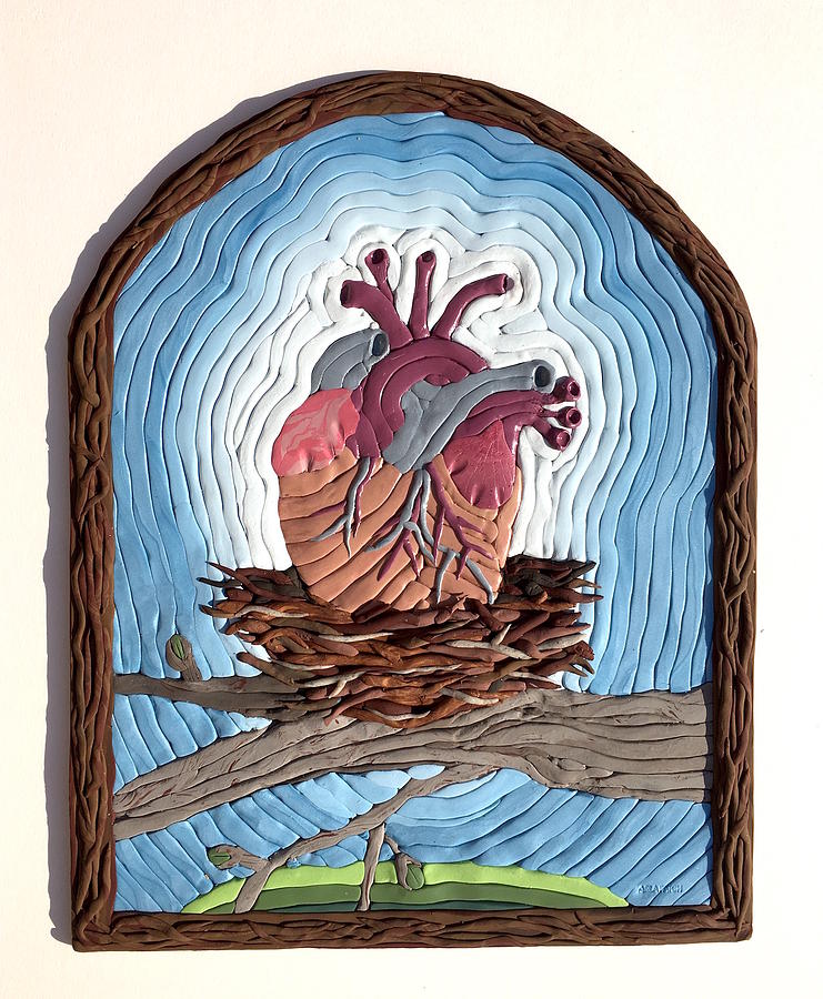 Trusting Heart Relief by Arla Patch - Fine Art America