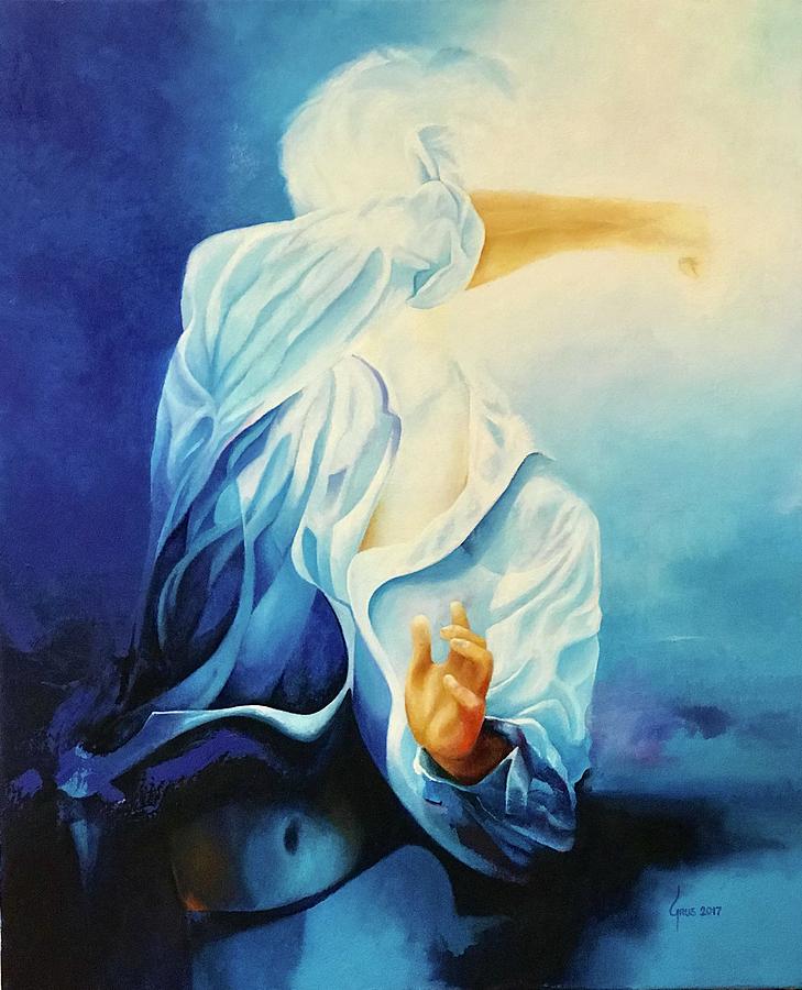 Try to catch the light of the soul Painting by Grus Lindgren