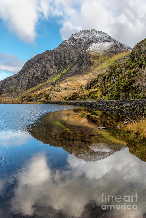 Winter Photograph - Tryfan Mountain Snowdonia by Adrian Evans