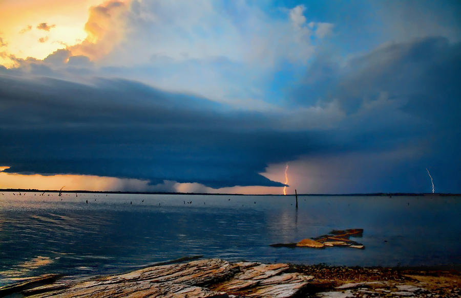 Storm Photograph - Trying To Start Something by Carolyn Fletcher