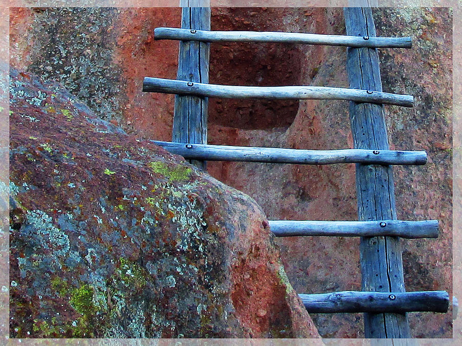 Tsankawi Ladder Photograph by Feather Redfox