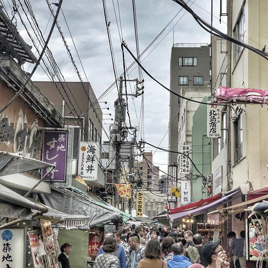 Travel Photograph - #tsukiji Fish Market #tokyo #japan by Steve Dunlop
