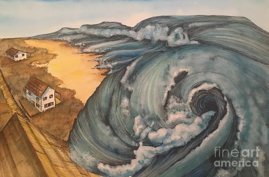 Tsunami Painting -  Tsunami  by Mastiff Studios