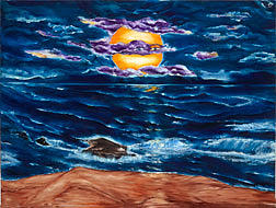 Moon Painting - Tsunami by Artist Mommas