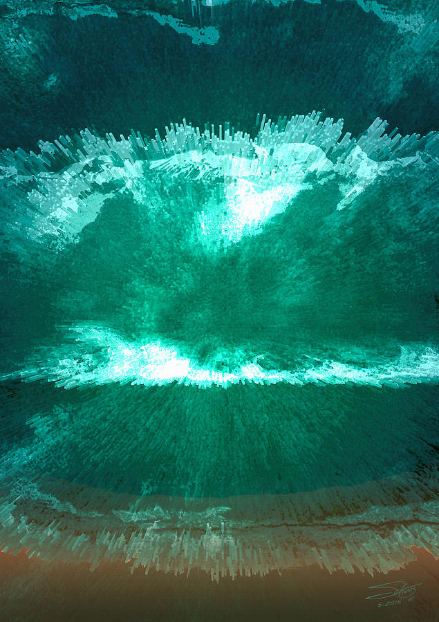 Abstract Painting - Tsunami by M Spadecaller