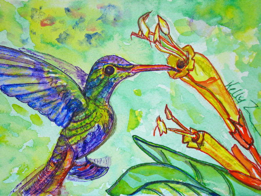 Tubular Nectar Painting by Kelly Smith