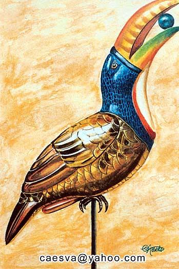 Tucan Painting by Carlos Esquivel Tucan Painting by Carlos Esquivel