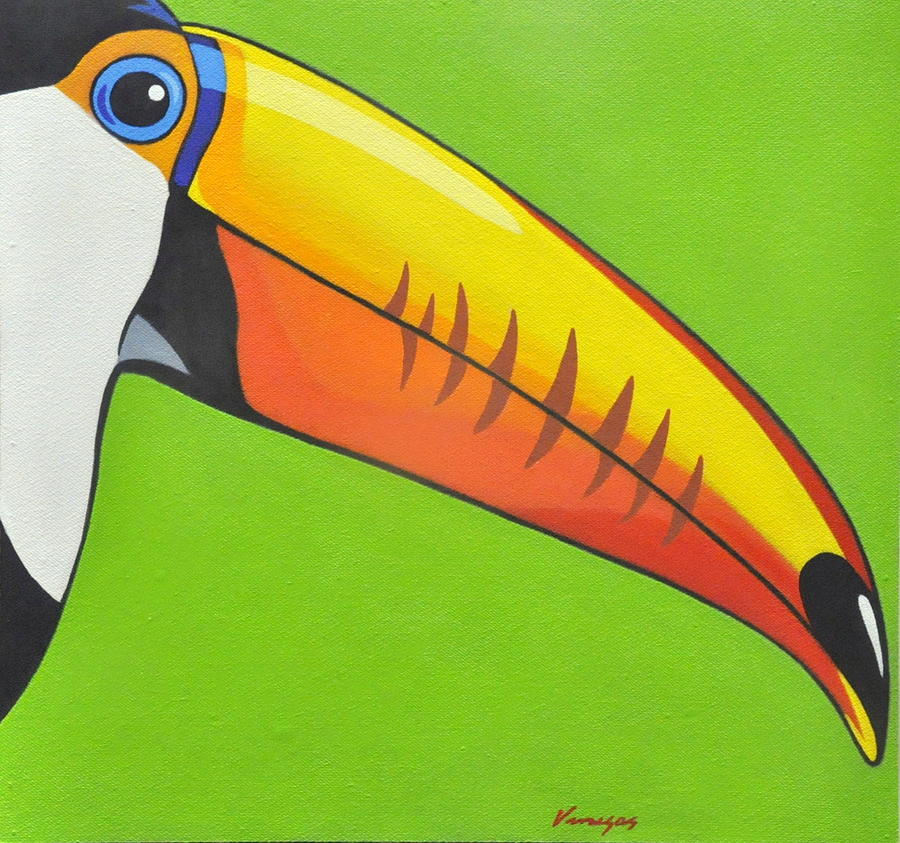 Tucan Pop II Painting by Juan Antonio Venegas - Fine Art America