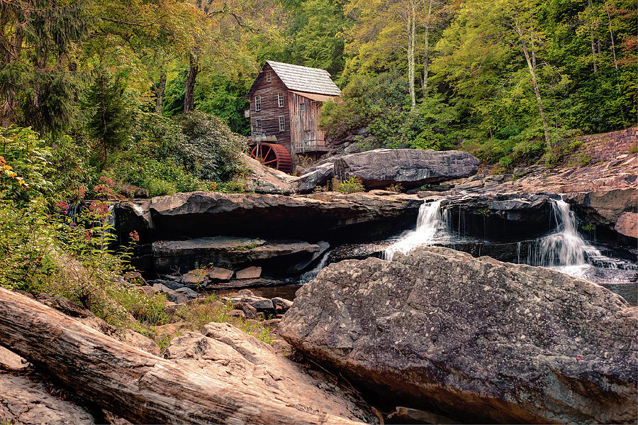 Nature Photograph - Tucked Away - Historic Old Mill Photography by Gregory Ballos