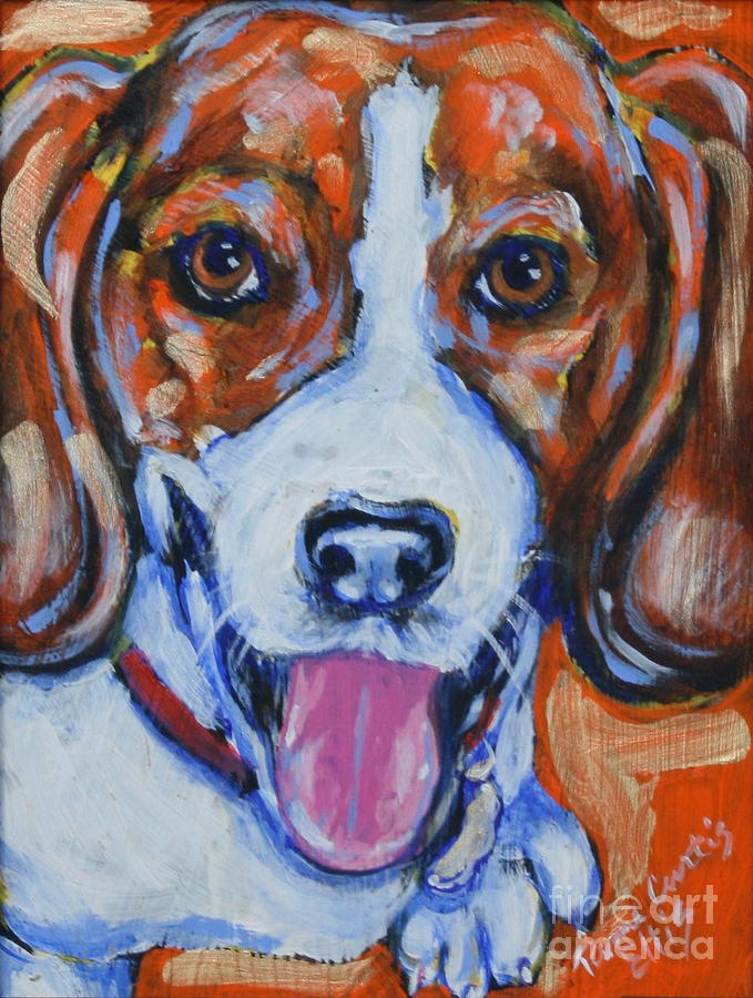 Beagle Painting - Tucker by Tami Curtis 