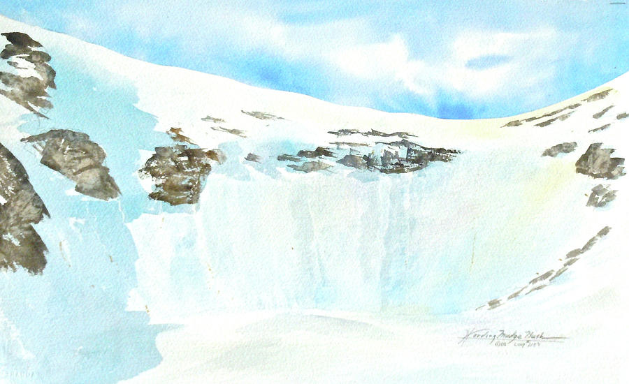 Tuckermans Ravine Painting - Tuckermans Fresh Snow by Harding Bush