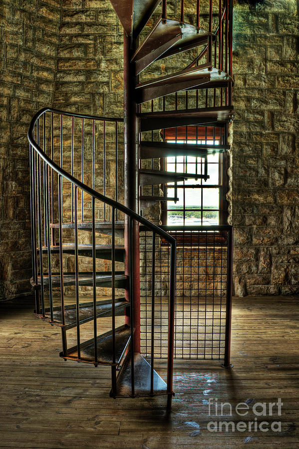 Tuckers Tower Spiral Staircase Photograph by Tamyra Ayles