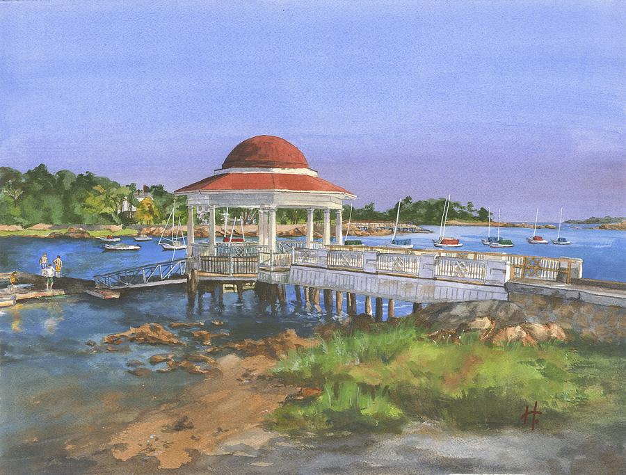 Boat Painting - Tucks Point by Holly Young