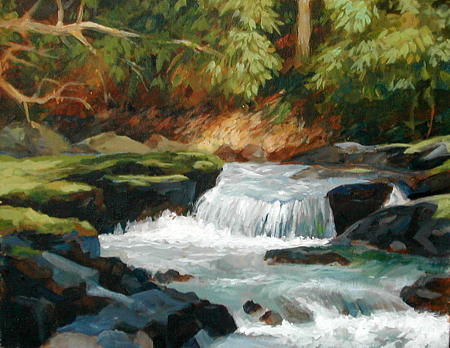 Landscape Painting - Tucquan Glen by Faye Ziegler Landscape Painting - Tucquan Glen by Faye Ziegler