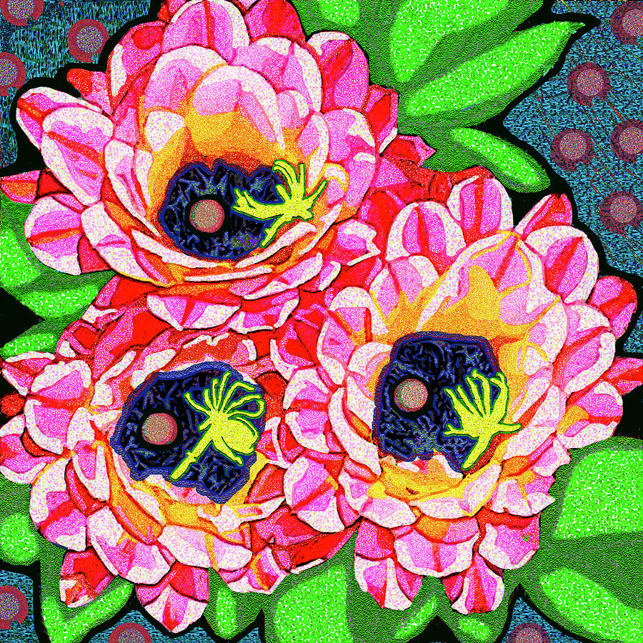 Tucson Cactus Bloom Digital Art by Rod Whyte