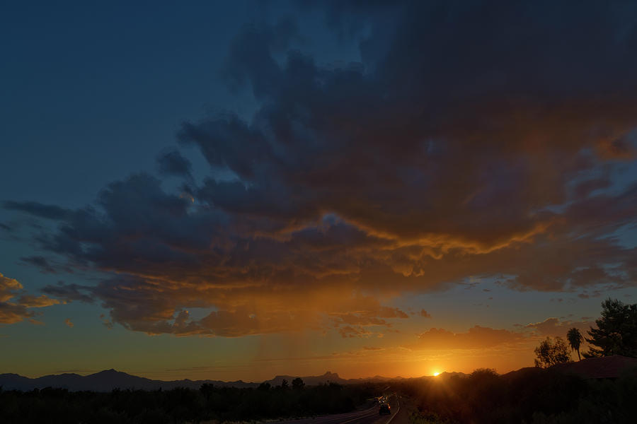 Tucson Sunset h12 Photograph by Mark Myhaver