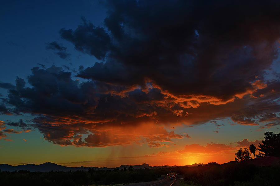 Tucson Photograph - Tucson Sunset h59 by Mark Myhaver
