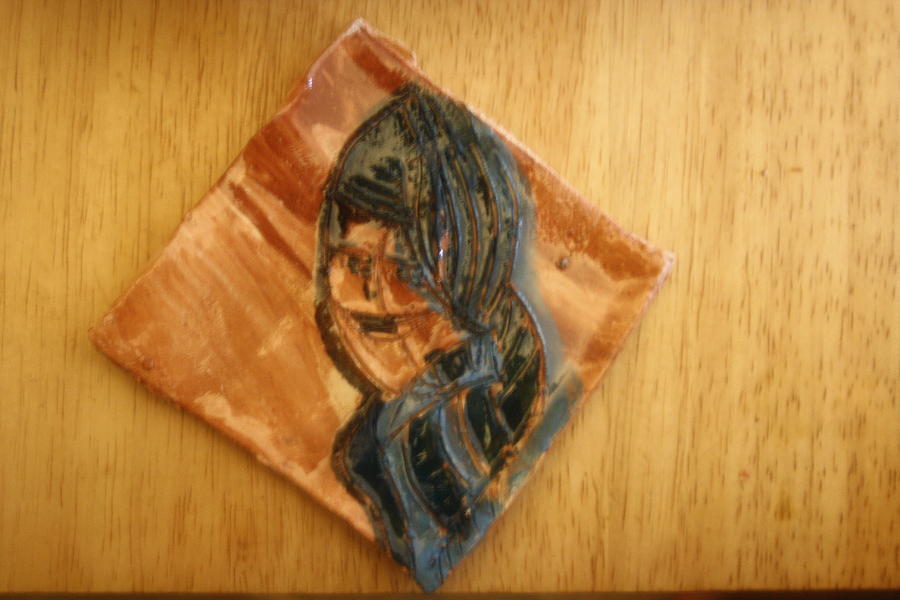 Abstract Ceramic Art - Tuesday - tile by Gloria Ssali