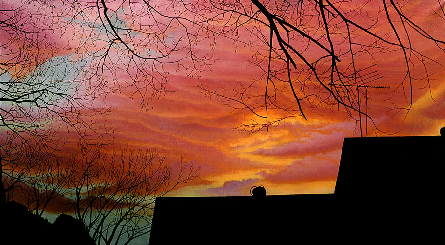 Tuesdays Sky Painting by Gary  Hernandez
