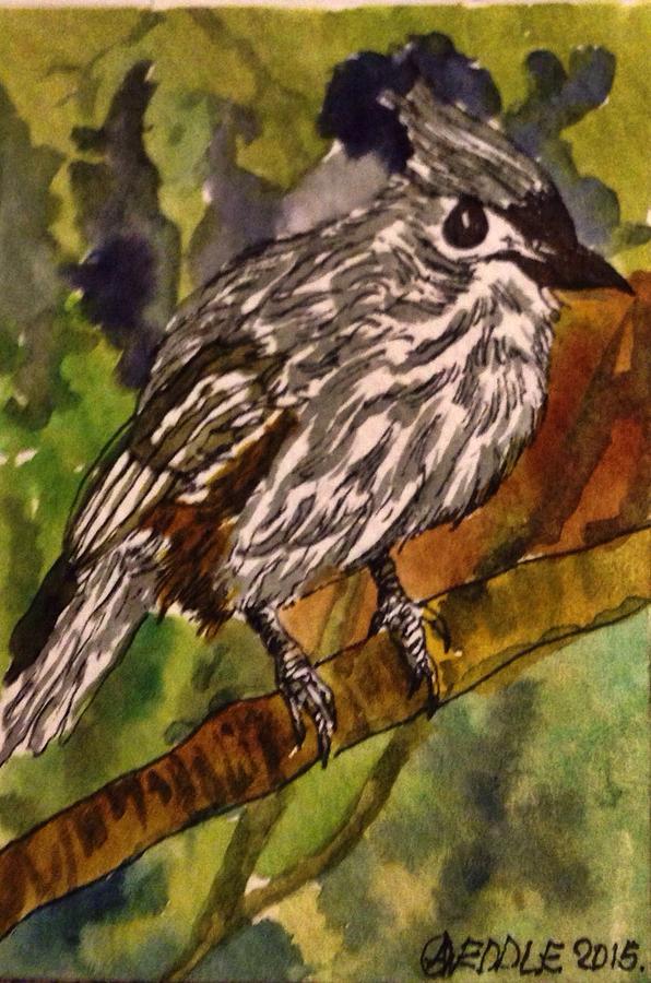 Tufted Titmouse  Painting by Angela Weddle