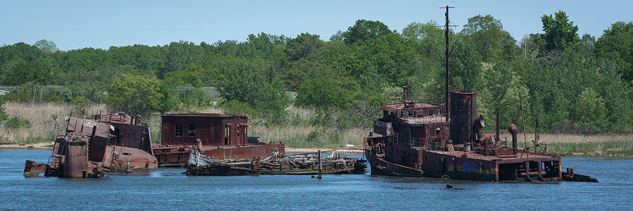Tugboat graveyard Photograph by Kenneth Cole