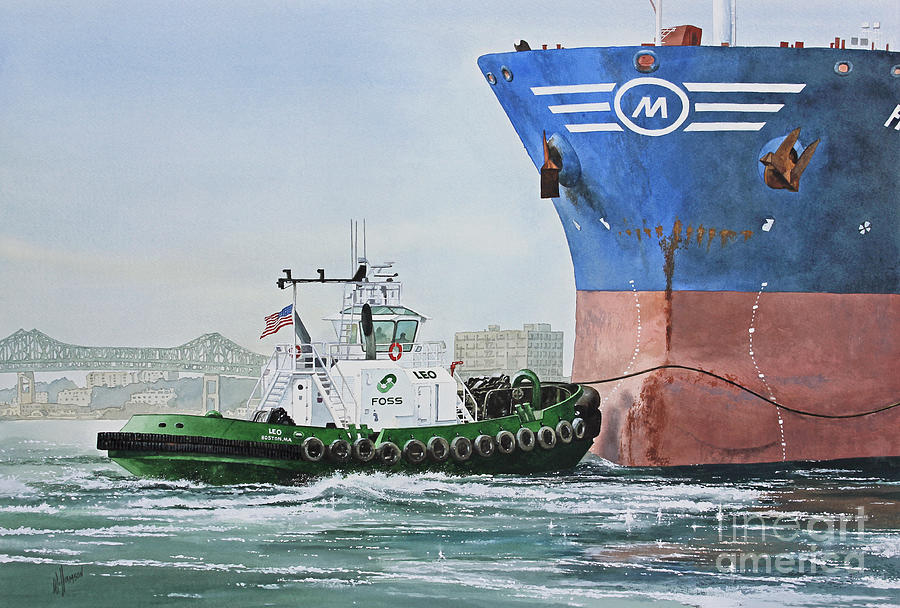 Tugboat LEO FOSS Painting by James Williamson