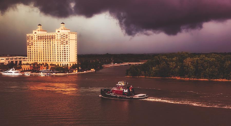 Tugboat On The Savannah River Photograph by Mountain Dreams