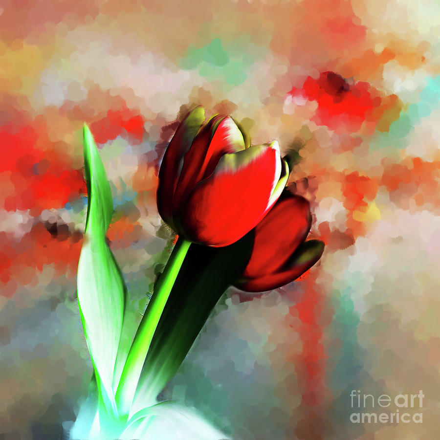 Tulip 043c Painting by Gull G