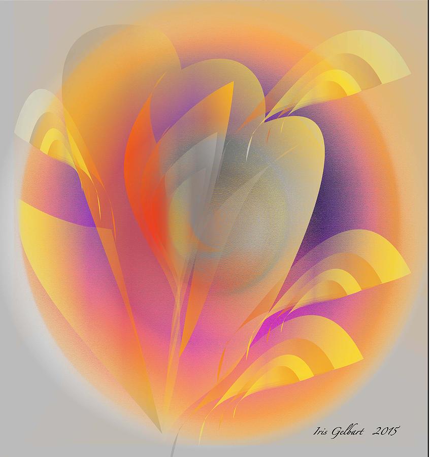 Tulip 2 Digital Art by Iris Gelbart
