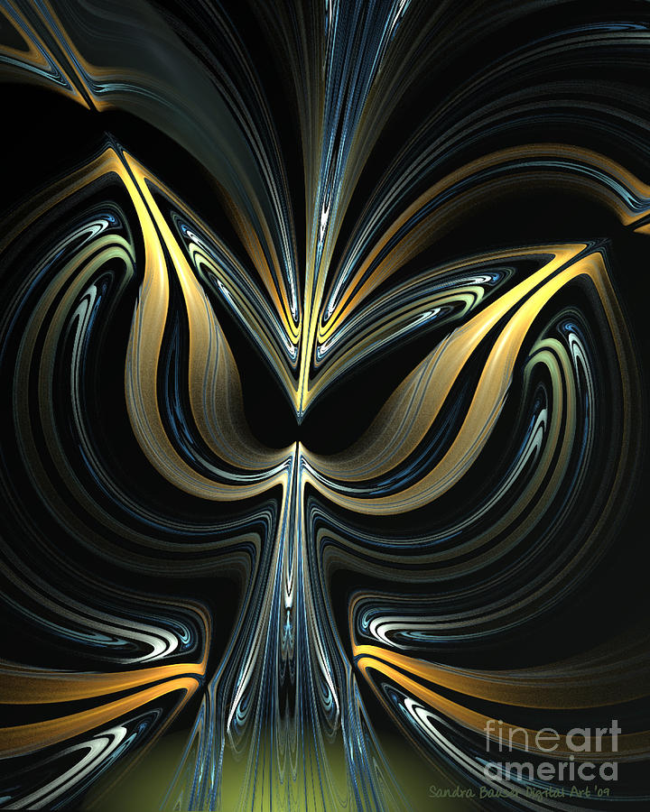 Tulip Abstract Digital Art by Sandra Bauser