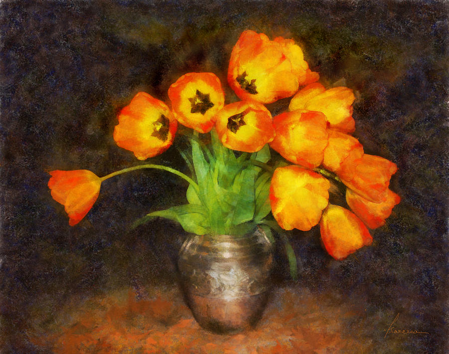Tulip Bouquet Digital Art by Frances Miller