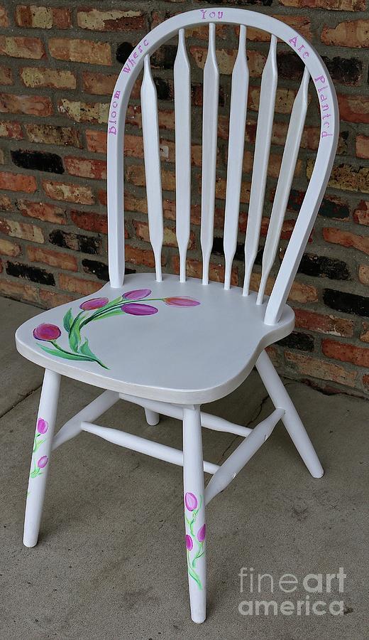 Tulip Chair Painting by Susan Herber