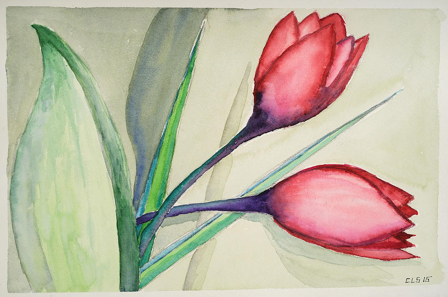 Tulip Painting by Cynthia Schoeppel