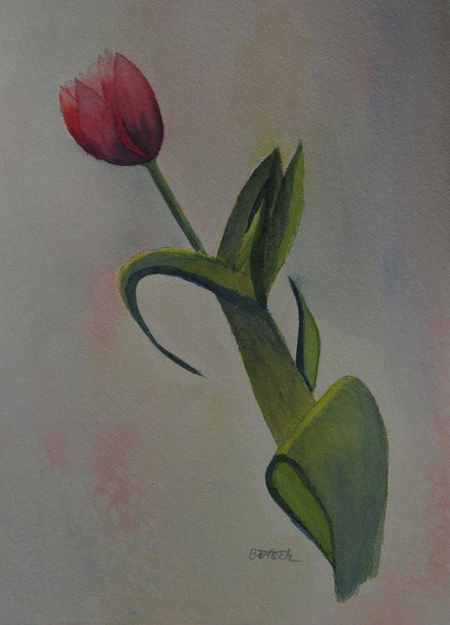 Tulip Painting by David Bartsch