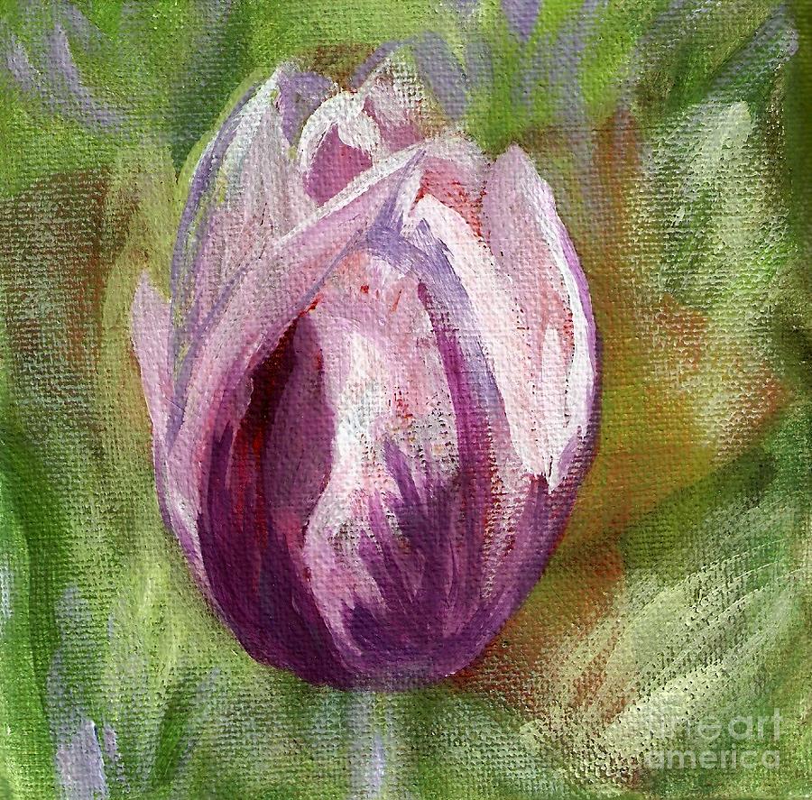 Tulip Painting by Deb Stroh-Larson